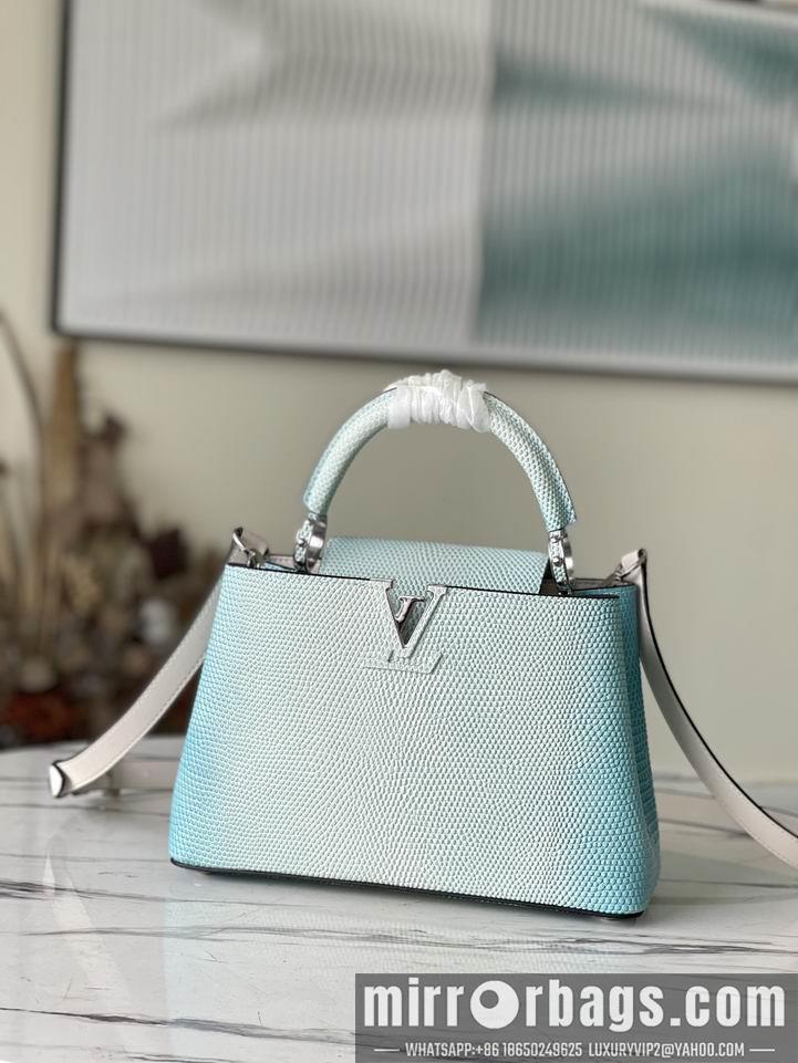LV Replica Bags Capucines M48865渐变浅蓝S27x18x9cm gf-1