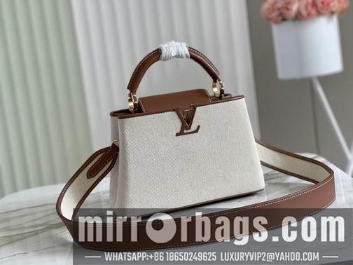LV Replica Bags Capucines M57361 M48865焦糖帆布27x18x9cm gf