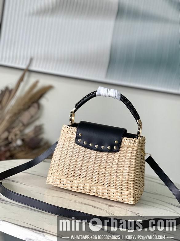 LV Replica Bags Capucines M22173编织竹篮27x18x9cm gf
