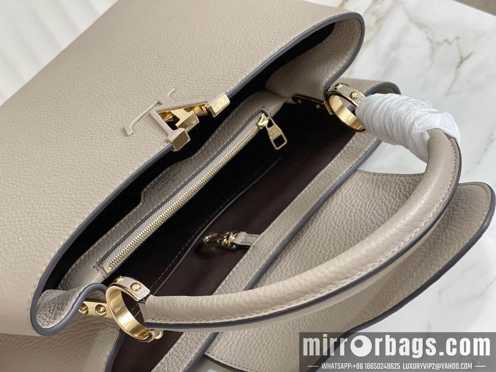 LV Replica Bags Capucines M42253 M48865淡咖 36x23x14cm gf