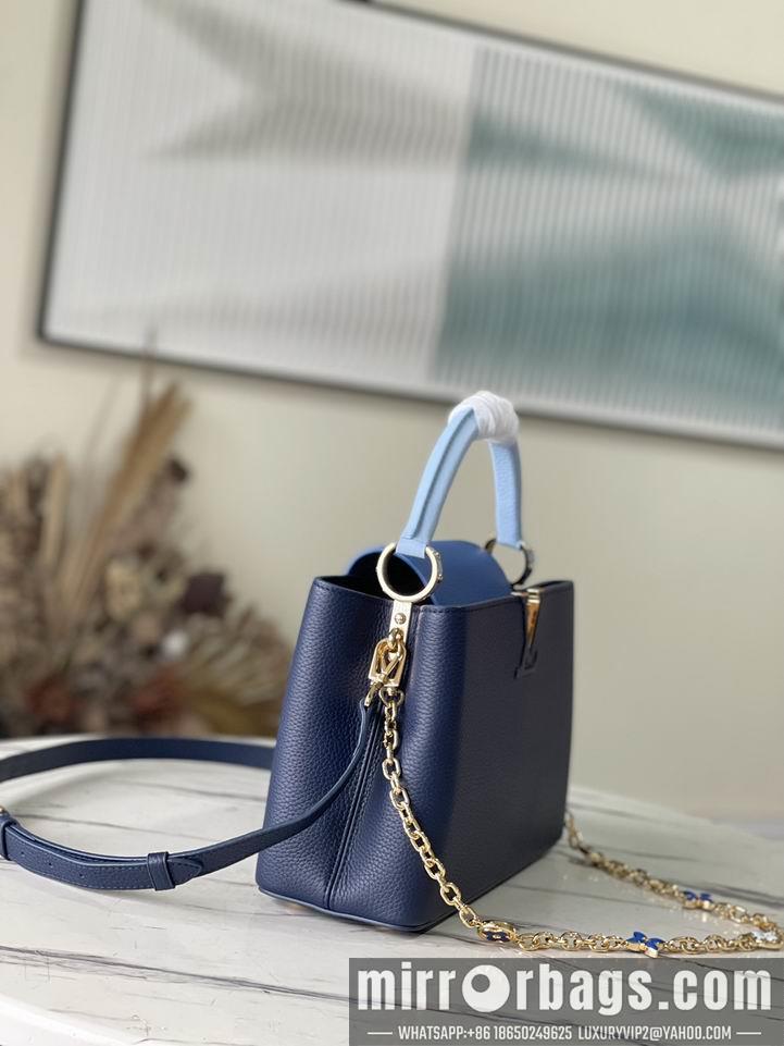 LV Replica Bags M20844蓝拼色珐琅花卉31.5x20x11cm gf