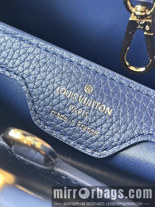 LV Replica Bags Capucines M21150深蓝拼贝母27x18x9cm gf