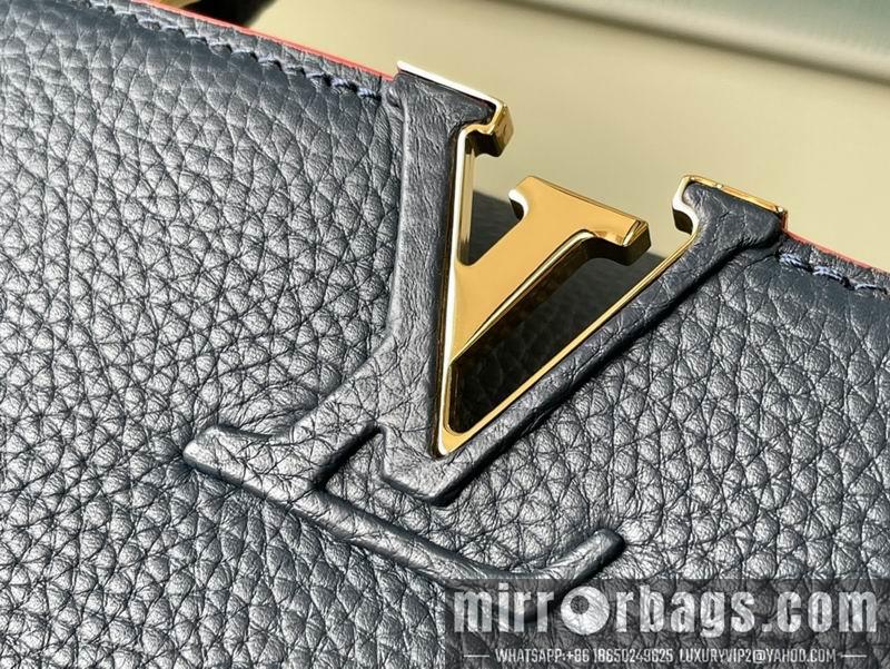 LV Replica Bags Capucines M42259海军蓝金扣 31.5x20x11cm gf