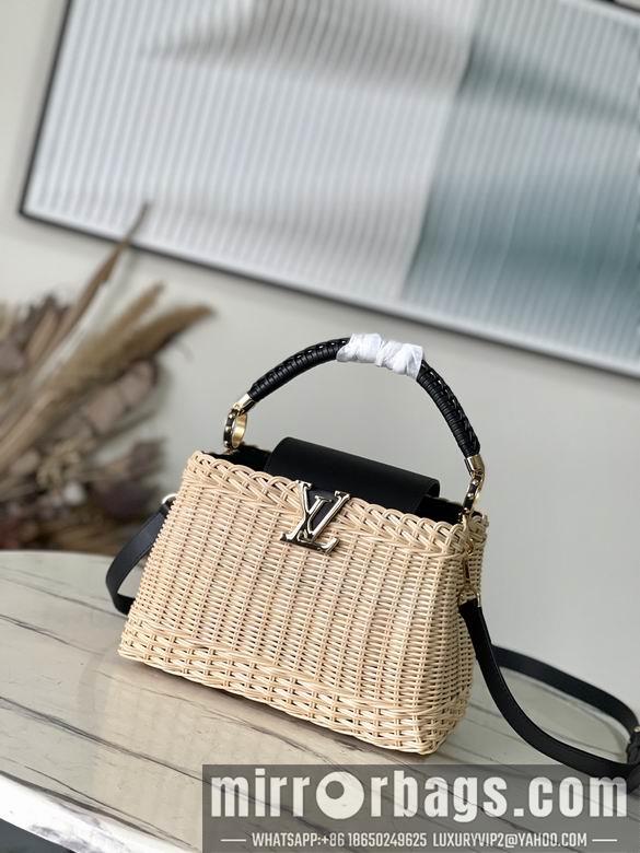 LV Replica Bags Capucines M22173编织竹篮27x18x9cm gf
