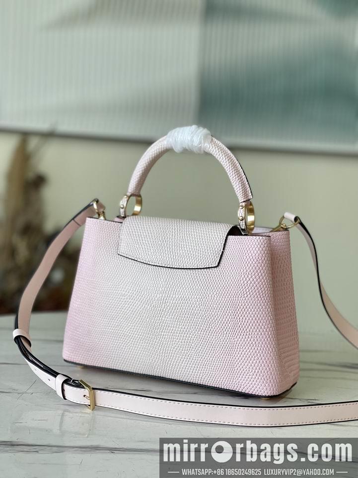 LV Replica Bags Capucines M48865渐变粉蜥蜴27x18x9cm gf