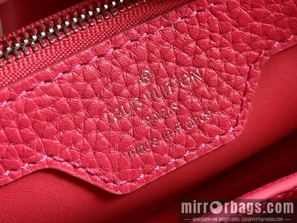 LV Replica Bags Capucines M55011 48865玫红竹篮27x20x9cm gf