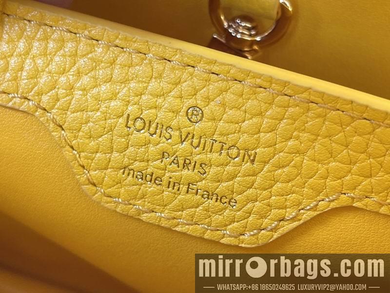 LV Replica Bags Capucines M57219黄色贝母 27x18x9cm gf