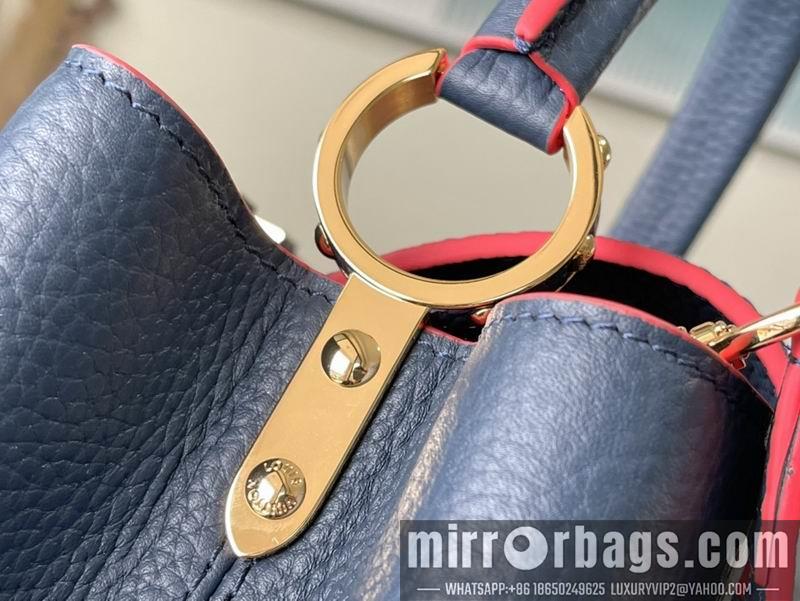 LV Replica Bags Capucines M42259海军蓝金扣 31.5x20x11cm gf