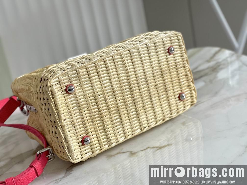 LV Replica Bags Capucines M55011 48865玫红竹篮27x20x9cm gf