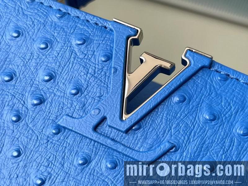 LV Replica Bags Capucines M95393绿 蓝色鸵鸟27x21x10cm gf