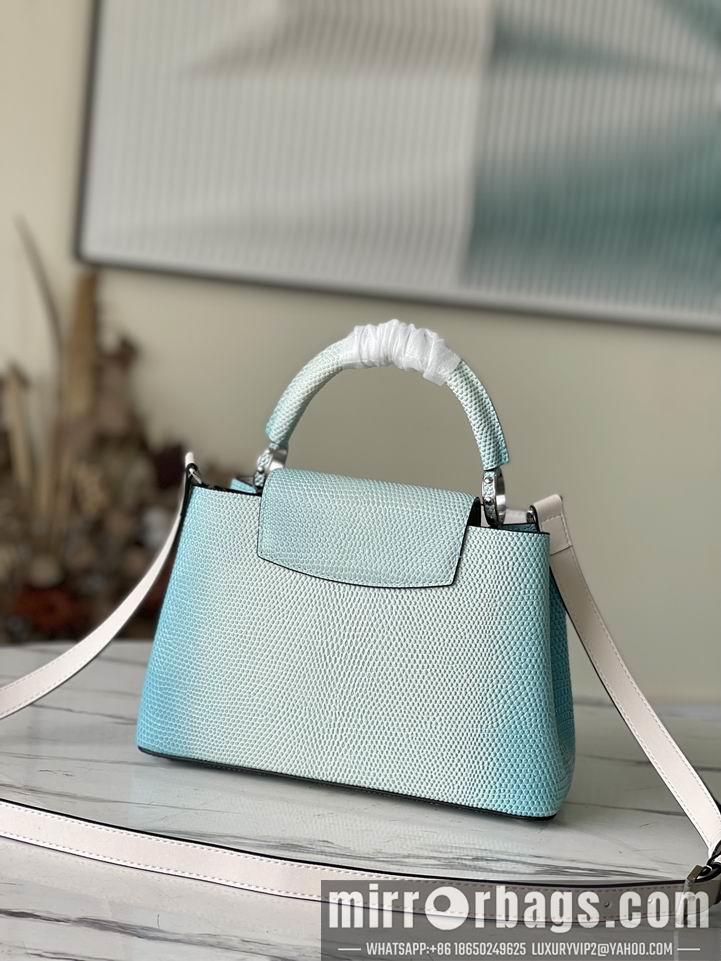 LV Replica Bags Capucines M48865渐变浅蓝S27x18x9cm gf-1