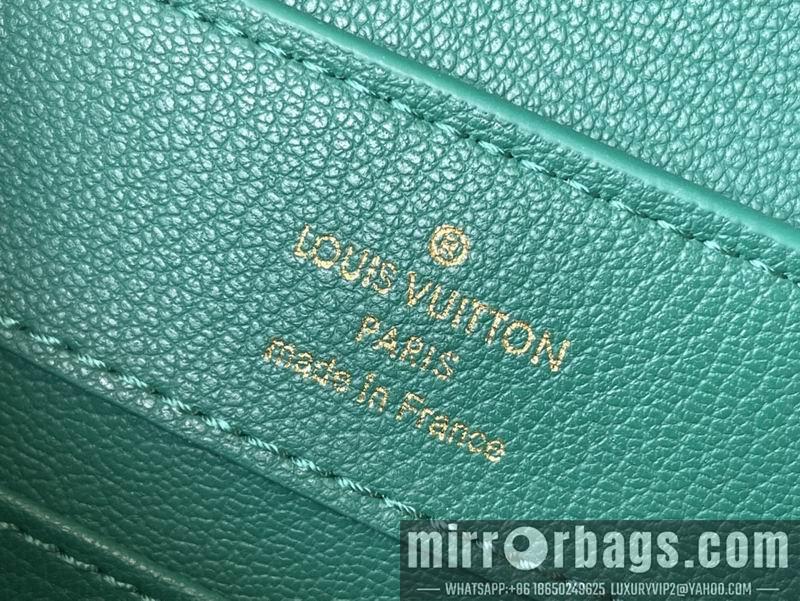 LV Replica Bags Capucines M95393绿 蓝色鸵鸟21x14x8cm gf