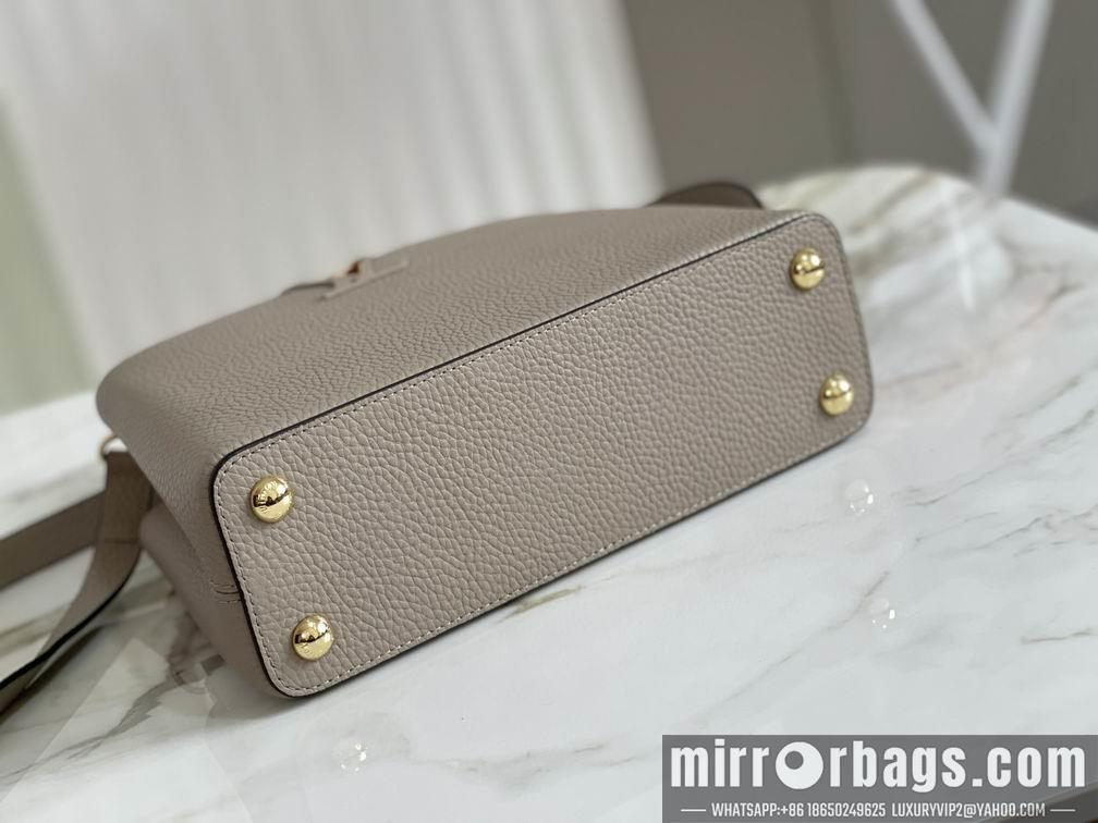 LV Replica Bags Capucines M42253 M48865淡咖 27x18x9cm gf