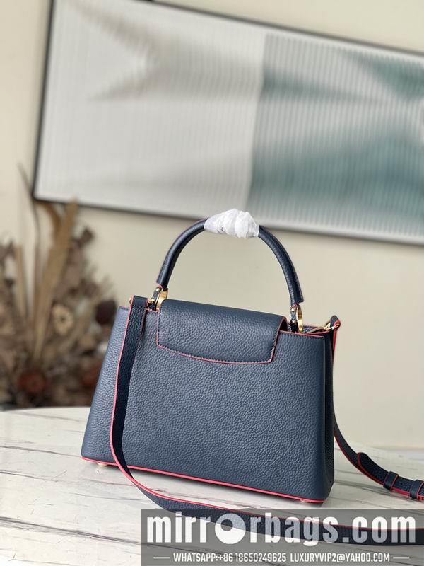 LV Replica Bags Capucines M42259海军蓝金扣 31.5x20x11cm gf