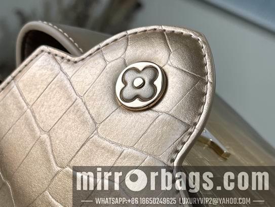 LV Replica Bags Capucines N81190金色 紫色鳄鱼贝母21x14x8cm gf