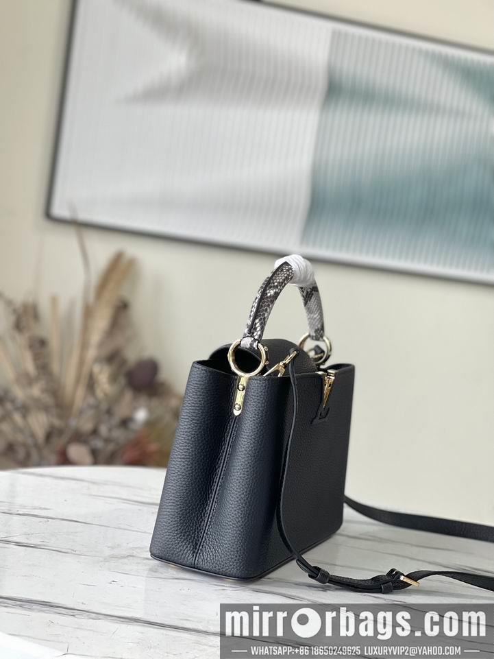 LV Replica Bags Capucines N92040金扣蛇31.5x20x11cm gf