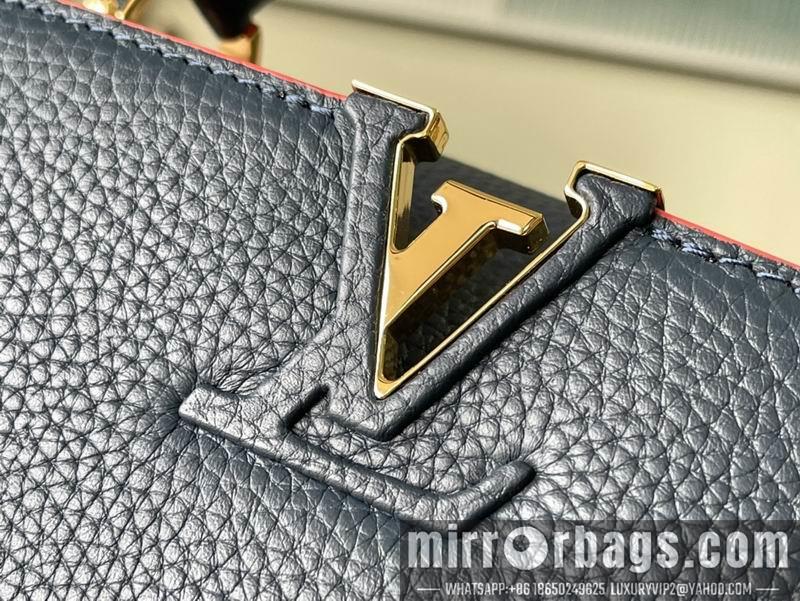 LV Replica Bags Capucines M42259海军蓝金扣 27x18x9cm gf