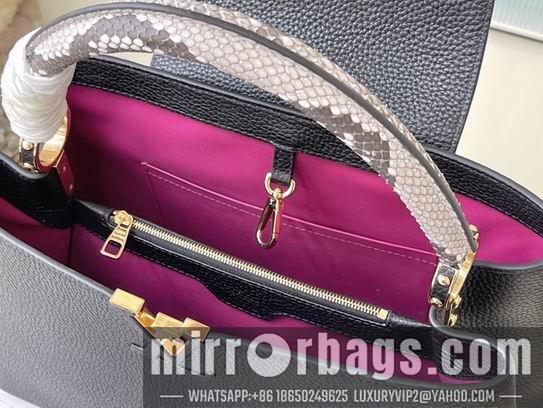 LV Replica Bags Capucines N92040金扣蛇36x23x14cm gf