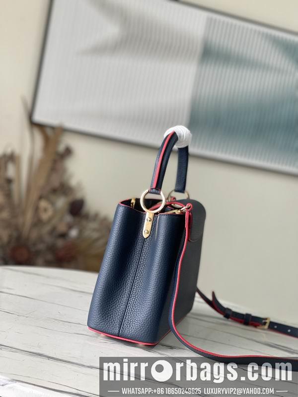 LV Replica Bags Capucines M42259海军蓝金扣 31.5x20x11cm gf