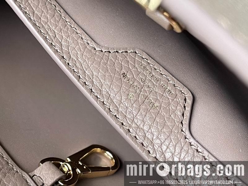LV Replica Bags Capucines M99336拼色配蟒蛇金扣31.5x20x11cm gf