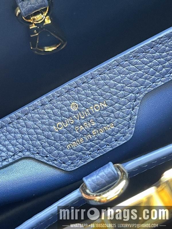 LV Replica Bags Capucines M21150深蓝拼贝母31.5x20x11cm gf