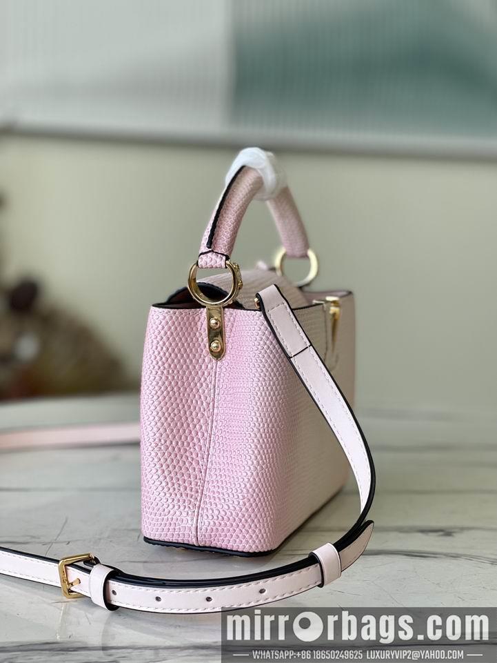 LV Replica Bags Capucines M48865渐变粉蜥蜴21x14x8cm gf