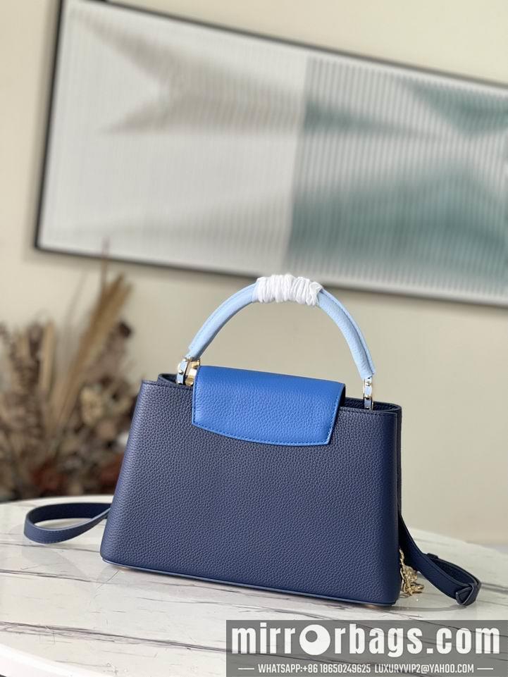 LV Replica Bags M20844蓝拼色珐琅花卉31.5x20x11cm gf