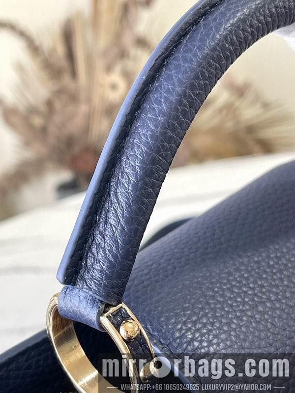 LV Replica Bags Capucines M21150深蓝拼贝母27x18x9cm gf