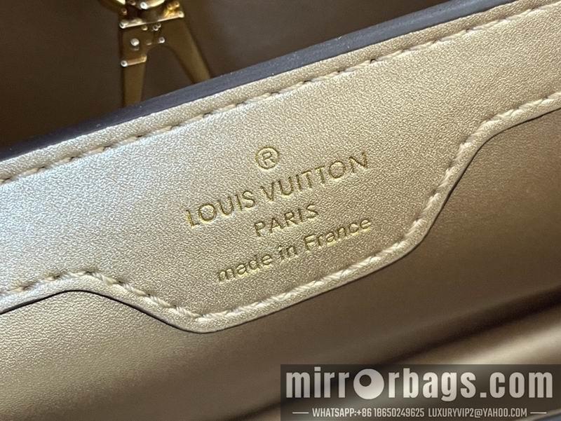 LV Replica Bags Capucines M48865金色蜥蜴27x18x9cm gf