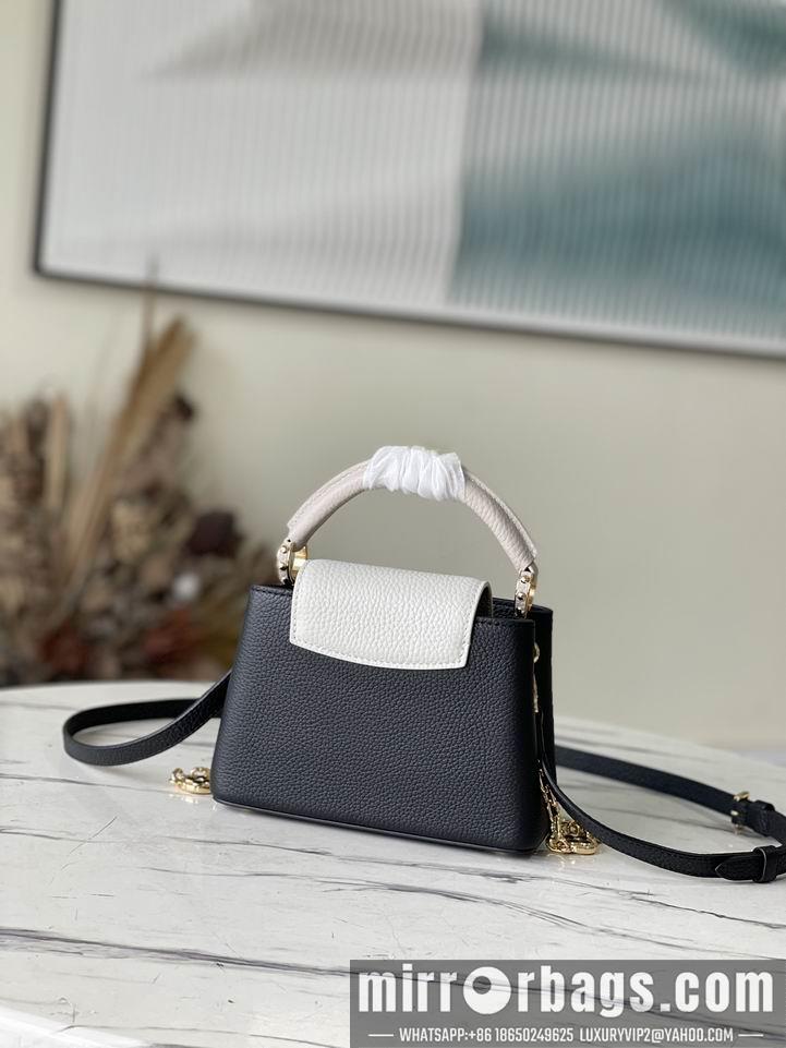 LV Replica Bags M20708黑拼色珐琅花卉21x14x8cm gf