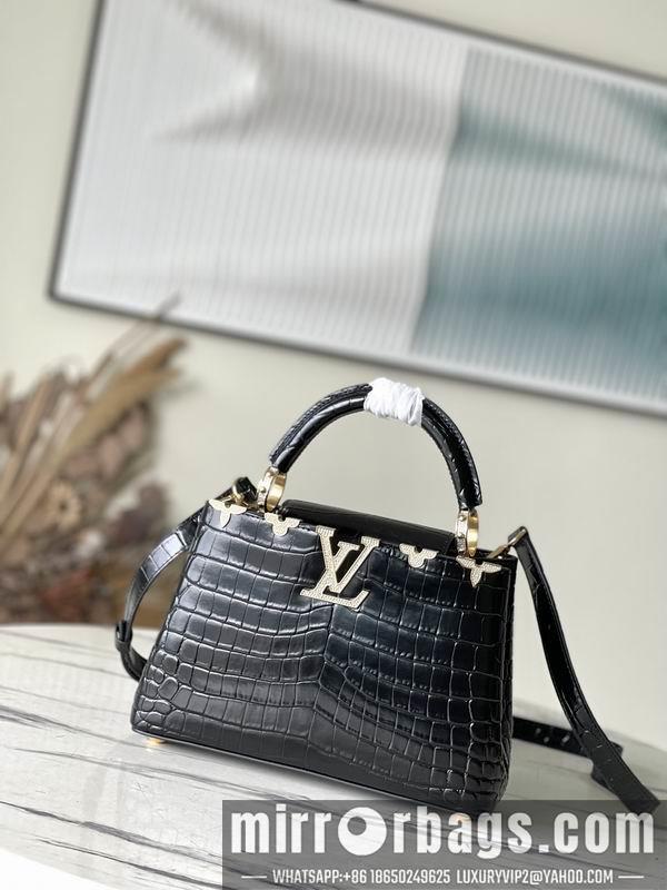 LV Replica Bags Capucines M51783鳄鱼纹27x18x9cm gf