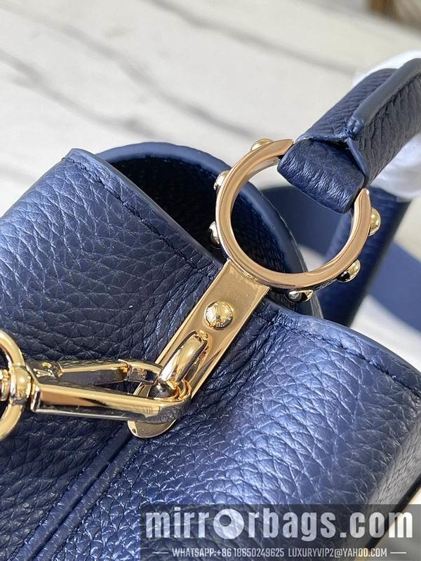 LV Replica Bags Capucines M21150深蓝拼贝母21x14x8cm gf