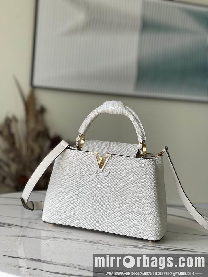 LV Replica Bags Capucines M48865白S27x18x9cm gf