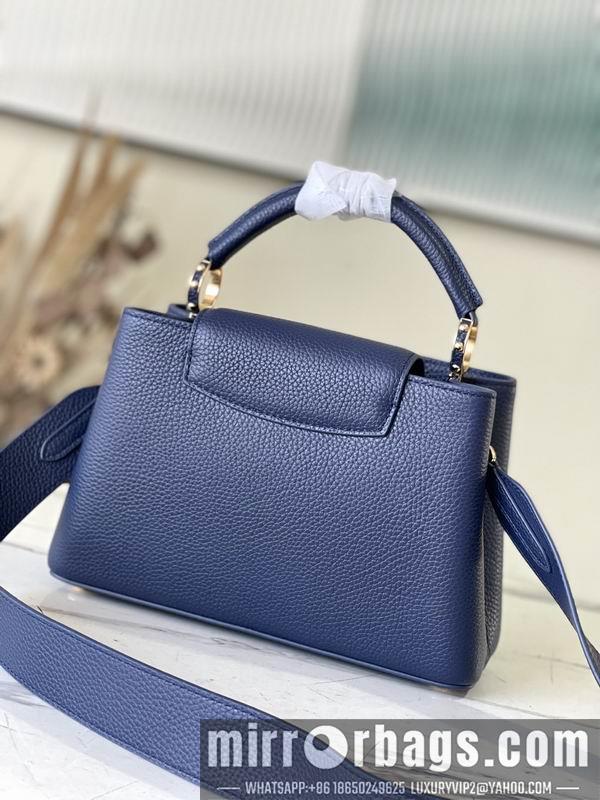 LV Replica Bags Capucines M21150深蓝拼贝母27x18x9cm gf