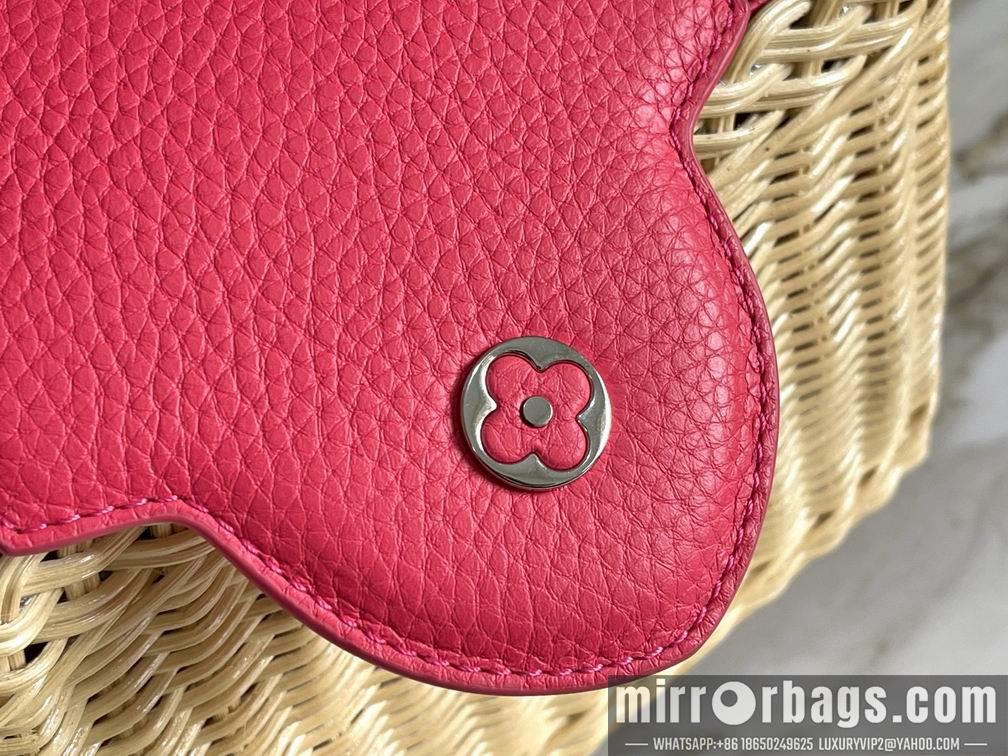 LV Replica Bags Capucines M55011 48865玫红竹篮27x20x9cm gf