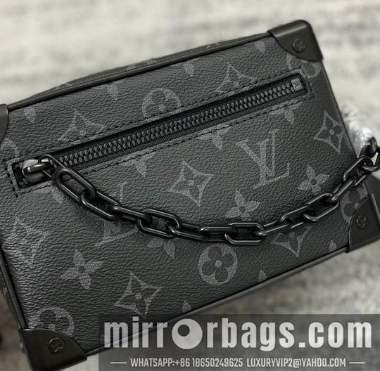 LV Replica Bags Mini Soft Trunk M44735黑花 18x13x8cm gf