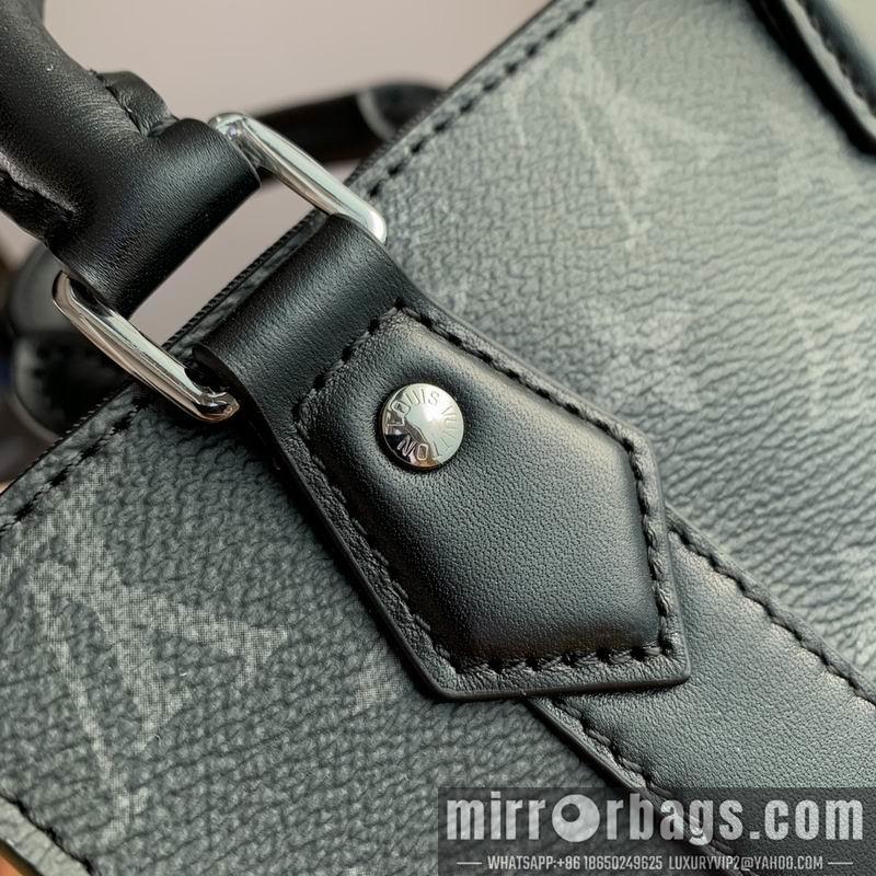 LV Replica Bags Sac Plat M46453黑花19x22x7cm gf