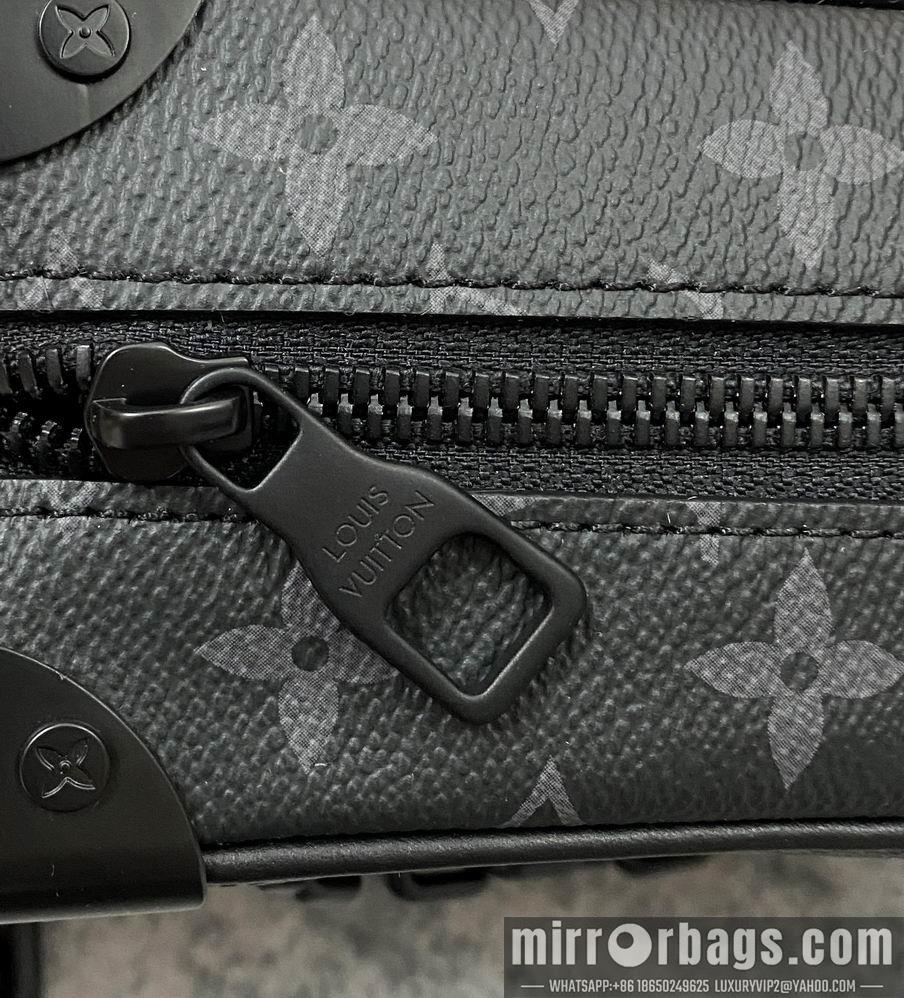 LV Replica Bags Mini Soft Trunk M44735黑花 18x13x8cm gf