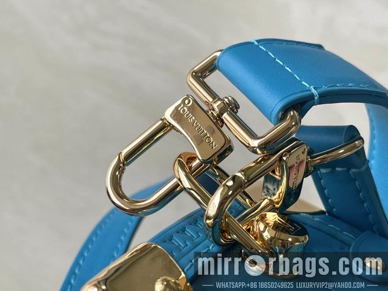 LV Replica Bags M46358蓝 玫红全皮24.5x16.5x8.5cm gf