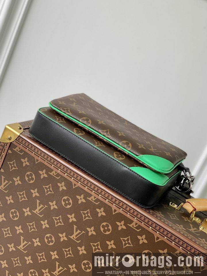 LV Replica Bags Trio M46266老花绿 25x18.5x7cm gf