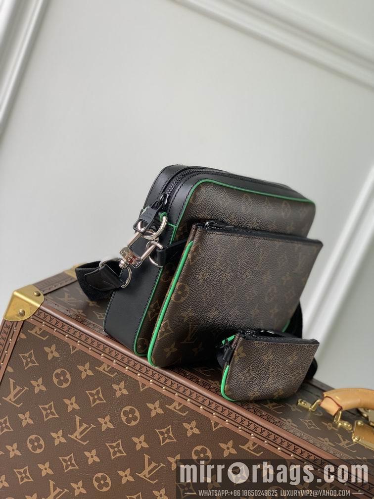 LV Replica Bags Trio M46266老花绿 25x18.5x7cm gf