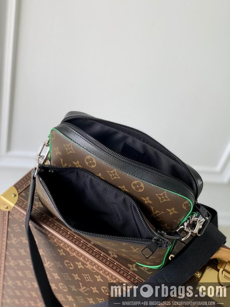 LV Replica Bags Trio M46266老花绿 25x18.5x7cm gf