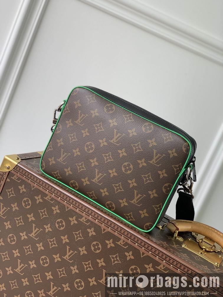LV Replica Bags Trio M46266老花绿 25x18.5x7cm gf