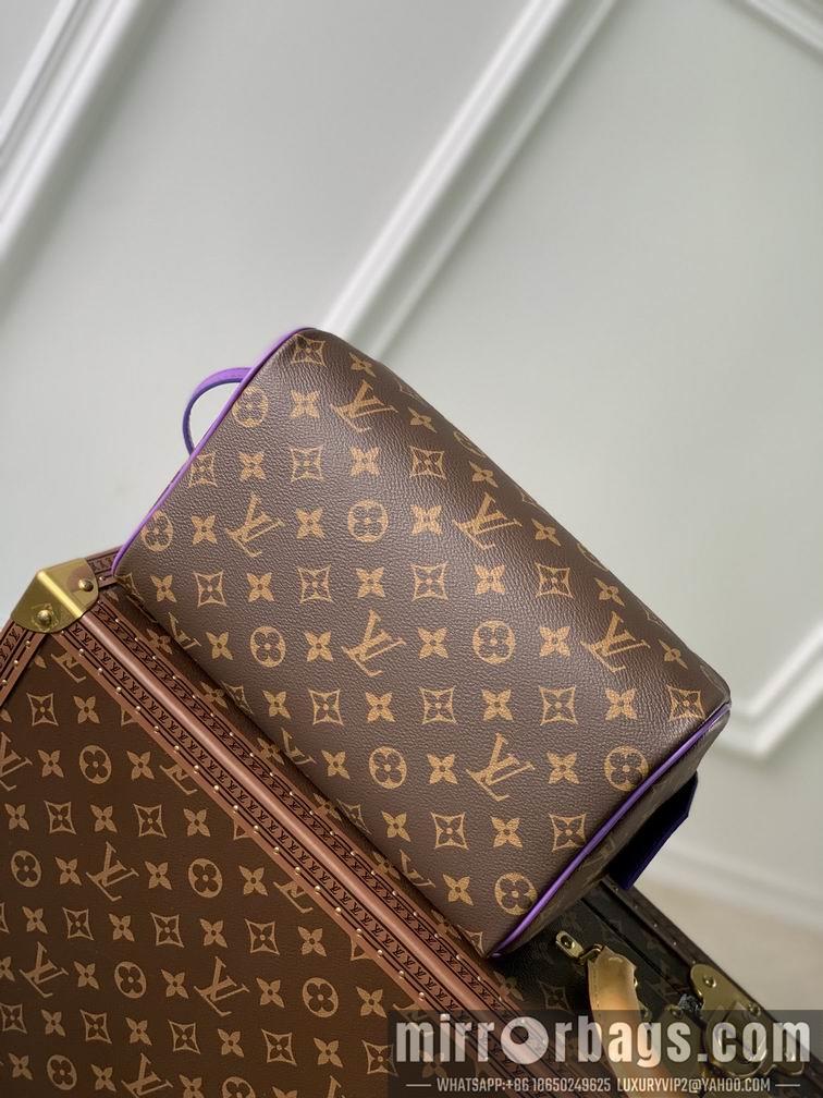 LV Replica Bags Dopp Kit M46253老花 绿紫 28x15x16.5cm gf