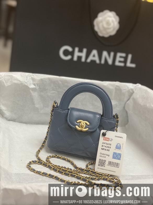Chanel Replica Bags AP3435 8.3X12.5X4cm BL 2colour