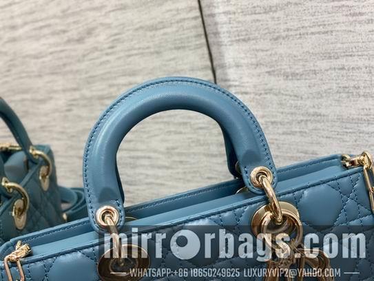 Dior Replica Bags Dior Lady云雾蓝26x6x14cm wo