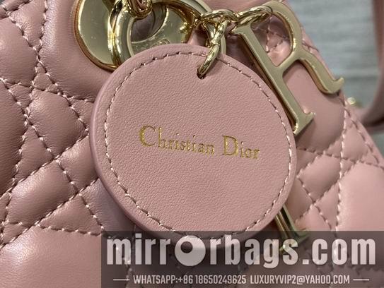 Dior Replica Bags Dior Lady M0538复古粉羊金 20cm wz2色