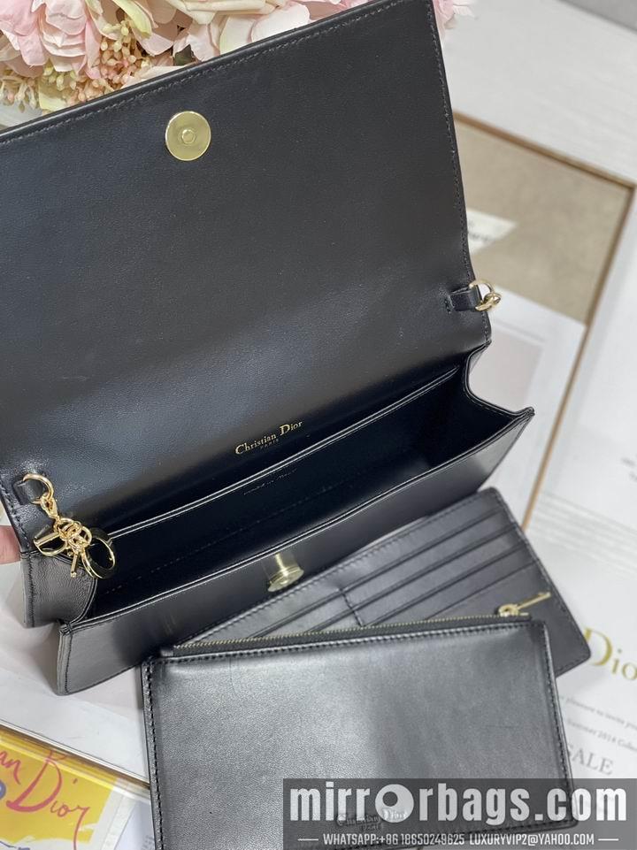 Dior Replica Bags Dior 77035金 绿 黑色 21.5x11.5x3cm wz