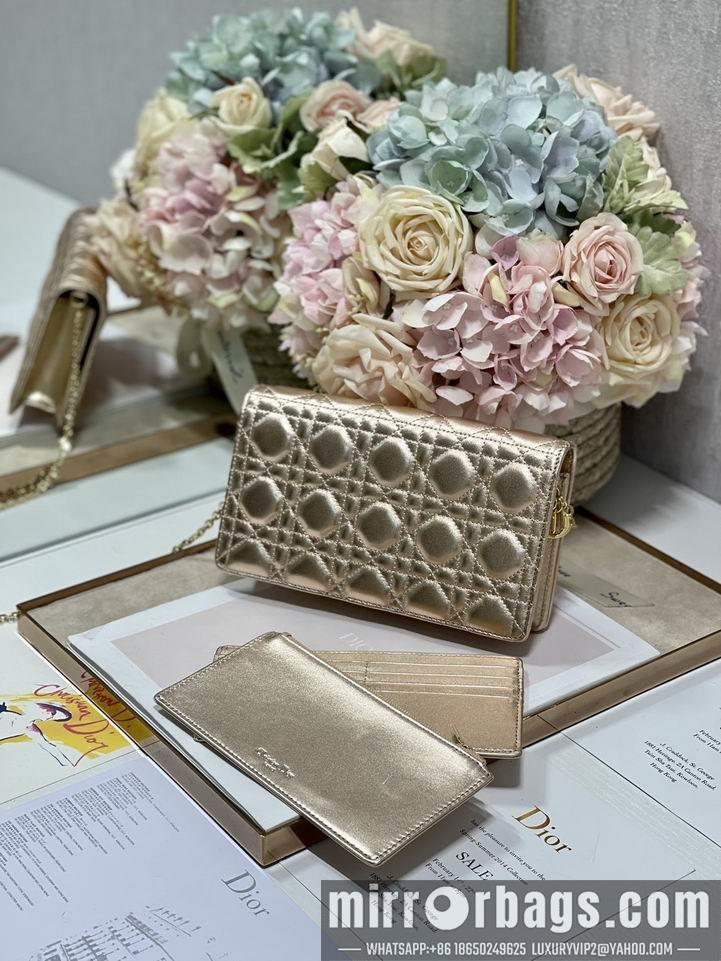 Dior Replica Bags Dior 77035金 绿 黑色 21.5x11.5x3cm wz