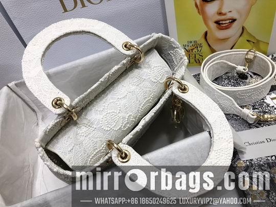 Dior Replica Bags Dior Lady M0565白色蚕蕾丝24x20x11cm wz